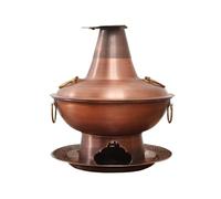 HDICUHNANU Hot Pot Shabu Pot Pentole per Cucinare Pentola Calda Multifunzionale in Rame in Addensato Pentole for Calde Multi-Persona Multi Functional(38cm)