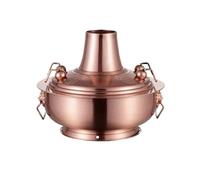 HDICUHNANU Hot Pot Shabu Pot Pentole per Cucinare Pentola Calda Shabu Tutto in Rame Vecchia Casseruola All'aperto for Cena in Famiglia Multi Functional(32cm)