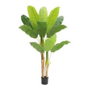 HDICUHNANU Piante Oornamentali Albero Finto Di Banano Artificiale Con Foglie Realistiche Pianta Per La Decorazione Domestica Fake Trees(150cm)