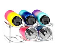 HDICUHNANU Supporto per Tazze da Tè Portabottiglie impilabile for bottiglie d'acqua, da usare sul bancone della casa Elegante e Pratico(2 Tier)