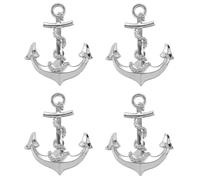 HDJNal 4 pomelli, a tema nautico, a tema navale, ancora, per cassetti, pomelli decorativi per mobili, maniglie cromate per cassettiera, decorazione per la casa