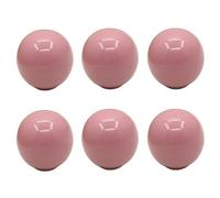 HDJNal Set di 6 pomelli in ceramica a forma di sfera rosa chiaro con viti, diametro 33 mm, maniglie rotonde vintage per mobili da casa e ufficio, mobili da cucina, cassetti e ante