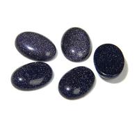 HDJSDB 10 pezzi/lotto perline cabochon in pietra naturale, agate, malachite, cabochon ovali curative in pietra per anelli fai da te, gioielli fatti a mano - 2. Arenaria blu - 18x25 mm