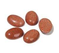 HDJSDB 10 pezzi/lotto perline cabochon in pietra naturale, agate, malachite, perline cabochon ovali curative in pietra per anelli fai da te, gioielli fatti a mano - 23. Arenaria - 18x25 mm