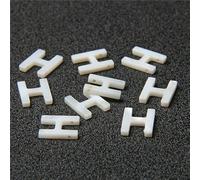 HDJSDB 26 ciondoli con perline di conchiglia bianca con lettera iniziale, alfabeto, perline di conchiglia di madreperla naturale per la creazione di gioielli e collane fai da te fatti a man