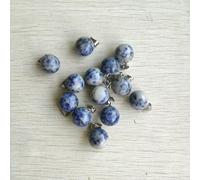 HDJSDB Ciondoli a forma di sfera in onice rosso, C di quarzo occhio di tigre in pietra naturale per la creazione di gioielli, 24 pezzi/lotto - sodalite