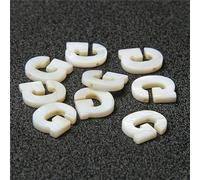 HDJSDB Ciondoli con perline di conchiglia dell'alfabeto ABC 26 maiuscole, lettera iniziale bianca, perline di conchiglia di madreperla naturale per la creazione di gioielli fai da te, lavor