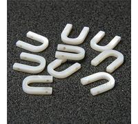 HDJSDB Ciondoli con perline di conchiglia dell'alfabeto ABC maiuscolo, lettera iniziale bianca, perline di conchiglia di madreperla naturale per la creazione di gioielli fai da te, 10x12 mm