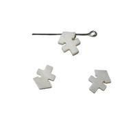 HDJSDB Ciondolo con 26 perline di conchiglia in madreperla bianca naturale, con lettere maiuscole, per la creazione di gioielli, collana, accessorio decorativo all'ingrosso - 11.22-12.21 Sa
