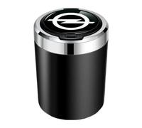 HDJYCZM Auto Posacenere per Opel Corsa F 2023-2025, Impermeabile Portatile Senza Fumo Antiodore Portacenere Staccabile Auto Interni Accessories,A-Black