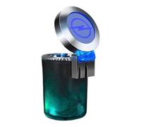 HDJYCZM Auto Posacenere per Opel Corsa F 2023-2025, Impermeabile Portatile Senza Fumo Antiodore Portacenere Staccabile Auto Interni Accessories,D-Green