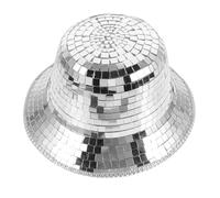 HDKAH Costumi adulti Riflettente Cappello Da Cowboy Specchio Discoteca Secchio Tegola Festa Cappelli Per Adulti Uomini