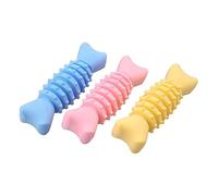 HDKEAN Giocattolo per la dentizione del cane Aggressivo Chewer Pet Dog Outdoor Bone Toy Interactive Pet Spazzolino da denti Tenere TeethClean Pet Supply 3PCS