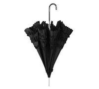 HDKEAN Ombrello, carino principessa pizzo ombrelli manico lungo ombrellone gotico Lolitas matrimonio grandi ombrelli semiautomatici, Nero , As shown in the picture