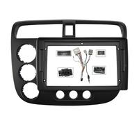 HDKENF Mascherina autoradio 23,9 cm, 2 DIN, Android, MP5, con adattatore per autoradio e DVD, per Honda Civic 2000-2006 (cavo telaio LHD)