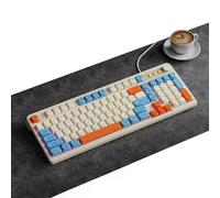 HDkxbf Tastiera Tastiera Da Gioco Prova Il Massimo Piacere Di Gioco, Silenzioso Ed Efficiente: La Tastiera Da Gioco Sussurrata Dal Comfort Ergonomico Include Un Mouse Dello Stesso Colore(B)