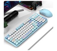 HDkxbf Tastiera Tastiera Da Gioco Prova Il Massimo Piacere Di Gioco, Silenzioso Ed Efficiente: La Tastiera Da Gioco Sussurrata Dal Comfort Ergonomico Include Un Mouse Dello Stesso Colore(D)