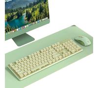 HDkxbf Tastiera Tastiera Da Gioco Prova Il Massimo Piacere Di Gioco, Silenzioso Ed Efficiente: Tastiera Da Gioco PBT Con Tasti Stampati A Iniezione Bicolore Mouse Incluso(A)