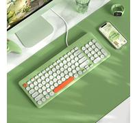 HDkxbf Tastiera Tastiera Da Gioco Prova Il Massimo Piacere Di Gioco, Silenzioso Ed Efficiente: Tastiera Da Gioco Sussurrante Dal Comfort Ergonomico(E)