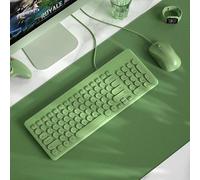 HDkxbf Tastiera Tastiera Da Gioco Prova Il Massimo Piacere Di Gioco, Silenzioso Ed Efficiente - Tastiera Da Gioco Sussurrata E Confortevole Ed Ergonomica Include Mouse Dello Stesso Colore(C)