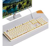 HDkxbf Tastiera Tastiera Da Gioco Prova Il Massimo Piacere Di Gioco, Silenzioso Ed Efficiente: Tastiera Da Gioco PBT A Doppio Colore Stampata Ad Iniezione(C)