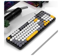 HDkxbf Tastiera Tastiera da gioco Prova il massimo piacere di gioco, silenzioso ed efficiente: tastiera da gioco sussurrata e confortevole ed ergonomica(F)