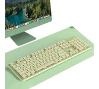 HDkxbf Tastiera Tastiera Da Gioco Prova Il Massimo Piacere Di Gioco, Silenzioso Ed Efficiente: Tastiera Da Gioco PBT A Doppio Colore Stampata Ad Iniezione(Green)