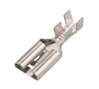 HDKYSWBUEJ 100 Pezzi Terminale a pressare a Freddo Femmina 9,5 mm Connettori a crimpare DJ622-D9,5×1,2C Spessore 0,5