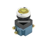 HDKYSWBUEJ 1Pcs LA19-11 25mm 5A 380V 1NO1NC Car Switch Momentary Push Button Switch DPST 4 Screws Power Yellow