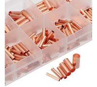 HDKYSWBUEJ 210 Pezzi/Set connettore for Tubo di Rame terminale a crimpare Tubo Cavo capocorda Diametro 1,5-6 mm con Pinza for Tubo termoretraibile PZ0,5-16