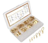 HDKYSWBUEJ 480 Pezzi Terminali ad Anello M3/M4/M5/M6/M8/M10 Occhielli ad Anello Terminali a crimpare in Rame Terminali for Cavi Connettori for Cavi Kit assortimento Fai da Te Non isolati