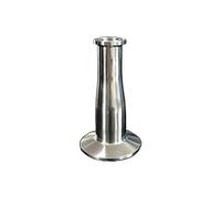 HDKYSWBUEJ 57mm 2.25" x 32mm 1.25" Pipe OD 2.5" Tri-Clamp x 1" Tri-Clamp SUS 304 Stainless Reducer Fitting