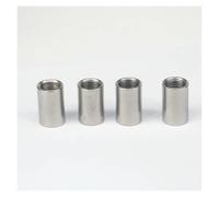 HDKYSWBUEJ 5pc 1/4" BSP Female Thread 304 Stainless Steel Pipe Fitting Full Socket Round Connector for Water Oil Air