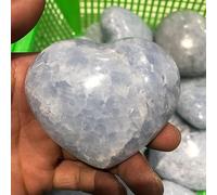 HDKYSWBUEJ Cuore di naturale fatto a mano Gemme quarzo celestite Cristalli da collezione for il bilanciamento del cuore