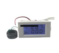 HDKYSWBUEJ D69 Doppio Display LCD Misuratore di Tensione e Corrente Pannello retroilluminato Blu Voltmetro Amperometro Gamma AC 80-300V 0-99,9A Bianco