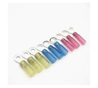 HDKYSWBUEJ Kit da 120 connettori ad Occhiello termorestringenti M5, connettori a Testa for Cavi elettrici, terminali a crimpare 22-10AWG