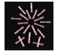 HDKYSWBUEJ Kit da 20 terminali termorestringenti, connettori elettrici isolati 22-18 AWG, 0,5-1,5 mm2