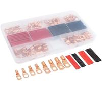 HDKYSWBUEJ Set di 60 terminali in Rame stagnato con Foro for bullone, connettori for Cavi, Tubi termorestringenti, capicorda ad Anello, Accessori for Auto