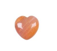 HDKYSWBUEJ Various Materials Gemstones Rose Quartz Crystals Love Heart Shaped Amethyst Home Decoration (Color : Red Agate)