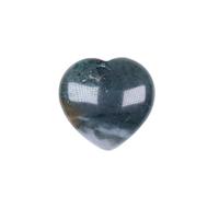 HDKYSWBUEJ Various Materials Gemstones Rose Quartz Crystals Love Heart Shaped Amethyst Home Decoration (Color : Agate from India)