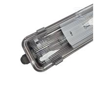 HDL218RF Plafoniera stagna 2xT8 60cm IP66 con riflettore