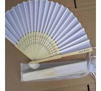 HDLOVE 20 Pezzi Set Personalizzati Ventagli Bianchi, Ventagli Bianchi Matrimonio, Ventagli Personalizzati con Nome E Data, Pieghevole, Tascabile, Bomboniere, Decorazioni(White with Bag)