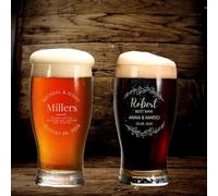 HDLOVE Boccale Da Birra Personalizzato Con Incisione Testo Per Bicchiere Da Birra, Bicchiere Inciso Con Testo, Regalo In Per Il Compleanno Del Marito, Del Papà O Del Nonno