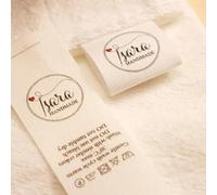 HDLOVE Etichette Da Cucito Personalizzate Da 25 * 70 Mm, Etichetta For Abbigliamento In Tessuto Personalizzato, Etichetta In Tessuto Personalizzata Con Nastro Di Raso Morbido, Etichetta