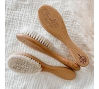 HDLOVE Spazzole For Capelli For Bambini Personalizzate, Fiore Di Compleanno Personalizzato Con Nome Spazzola For Capelli For Neonati In Legno Nascita/Battesimo/Compleanno Regali For Baby Shower