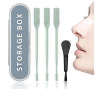 HDLYQL Tagliacapelli nasale 2 in 1 a doppia faccia, manuale, per naso e orecchie, rotante a 360 gradi, coltello per capelli a doppio lato, per donne e uomini (verde)