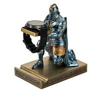 HDMbigmi King's Guard - Espositore per orologi, gioielli, gioielli, bracciali, collane, torri, in resina, porta penne, supporto per cellulare, per ufficio e casa (blu)