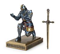 HDMbigmi - Portapenne da Cavaliere della Guardia del Re, Organizer da Scrivania e Accessori in Resina, Portamatite come Regalo per Ufficio e Casa (Blu)