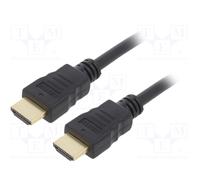 HDMI 2.0 nero PVC Cavo 1,8m HDMI spina,su entrambi il lati