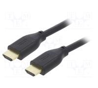 HDMI 2.1 2m nero PVC HDMI spina,su entrambi il lati Cavo